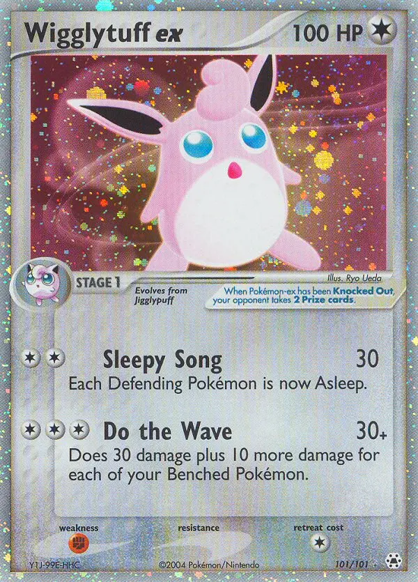 Wigglytuff ex Rare Pokemon card #101 from Hidden Legends
