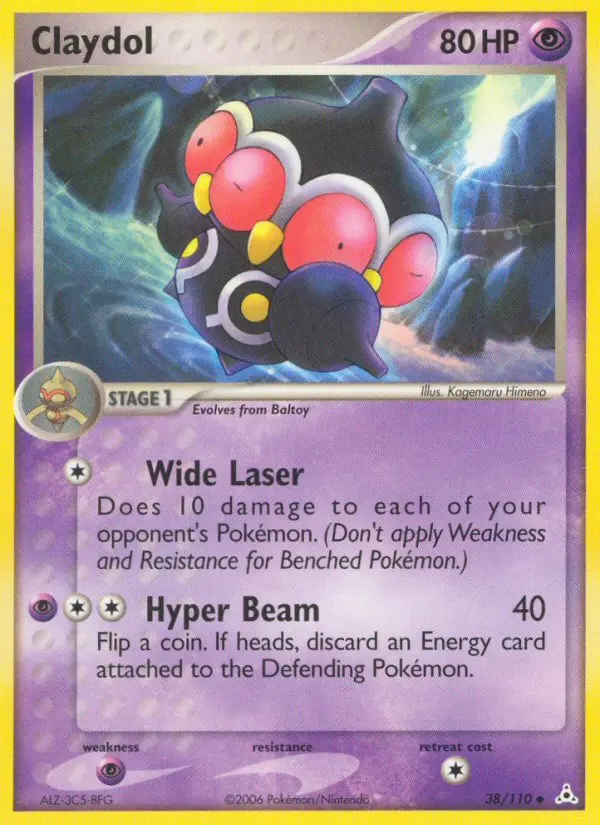 Claydol Uncommon Pokemon card #38 from Holon Phantoms