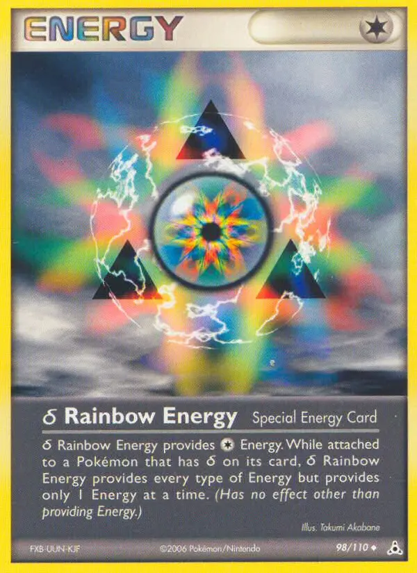 δ Rainbow Energy Uncommon Pokemon card #98 from Holon Phantoms