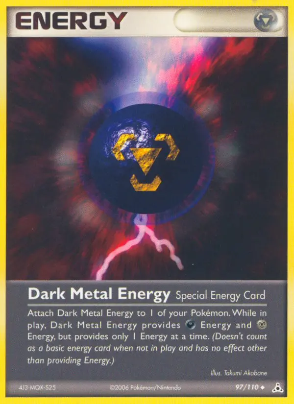Dark Metal Energy Uncommon Pokemon card #97 from Holon Phantoms
