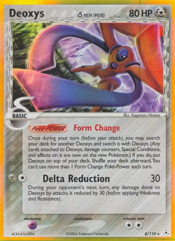 Deoxys δ Rare Pokemon card #4 from Holon Phantoms