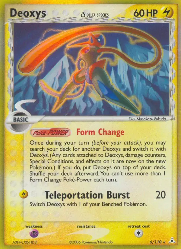 Deoxys δ Rare Pokemon card #6 from Holon Phantoms