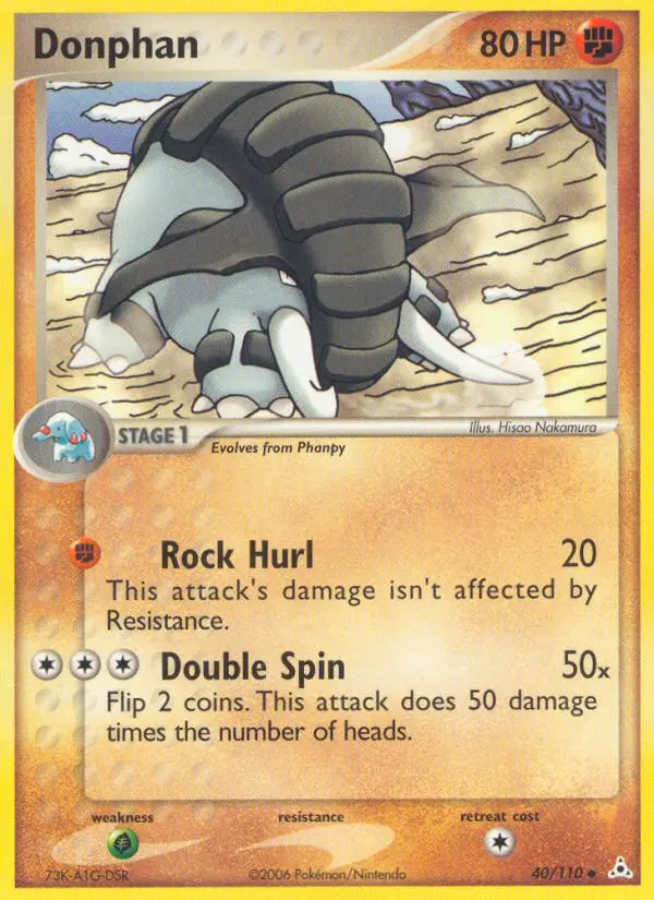Donphan Uncommon Pokemon card #40 from Holon Phantoms
