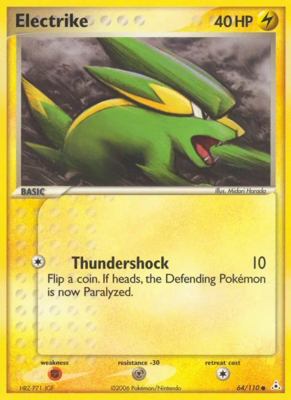 Electrike Common Pokemon card #64 from Holon Phantoms