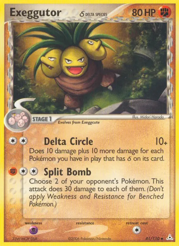 Exeggutor δ Uncommon Pokemon card #41 from Holon Phantoms