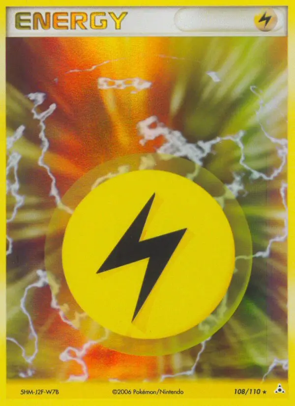 Lightning Energy Rare Pokemon card #108 from Holon Phantoms