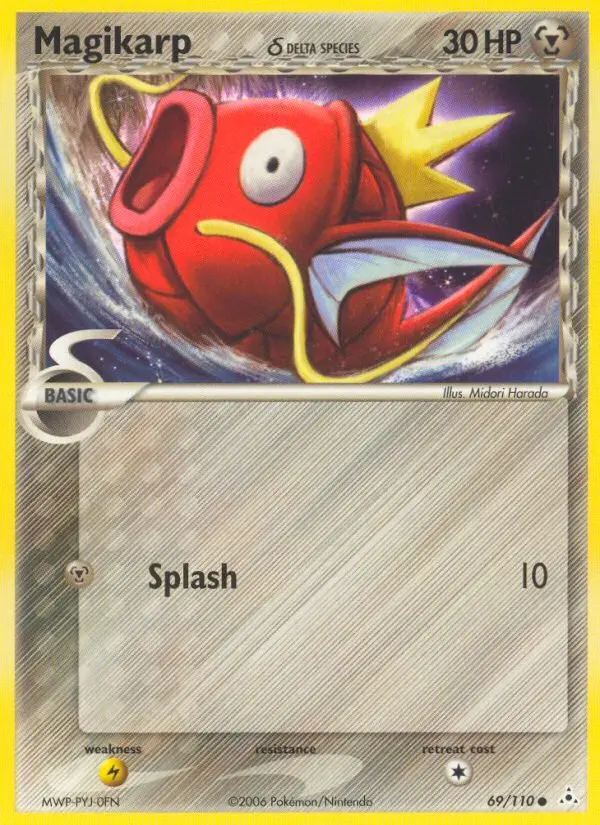 Magikarp δ Common Pokemon card #69 from Holon Phantoms