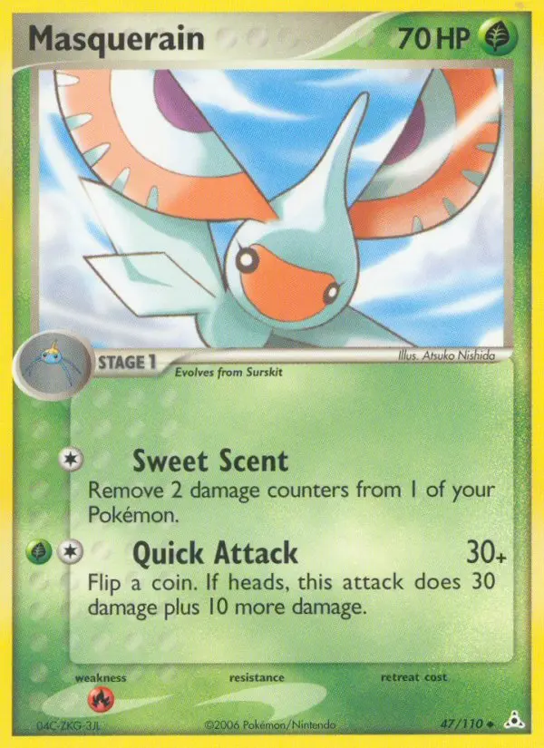 Masquerain Uncommon Pokemon card #47 from Holon Phantoms