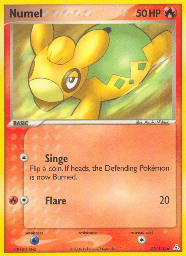 Numel Common Pokemon card #72 from Holon Phantoms