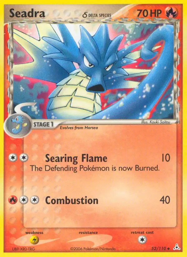 Seadra δ Uncommon Pokemon card #52 from Holon Phantoms