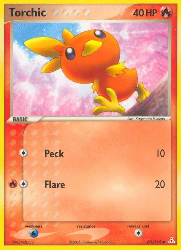 Torchic Common Pokemon card #83 from Holon Phantoms