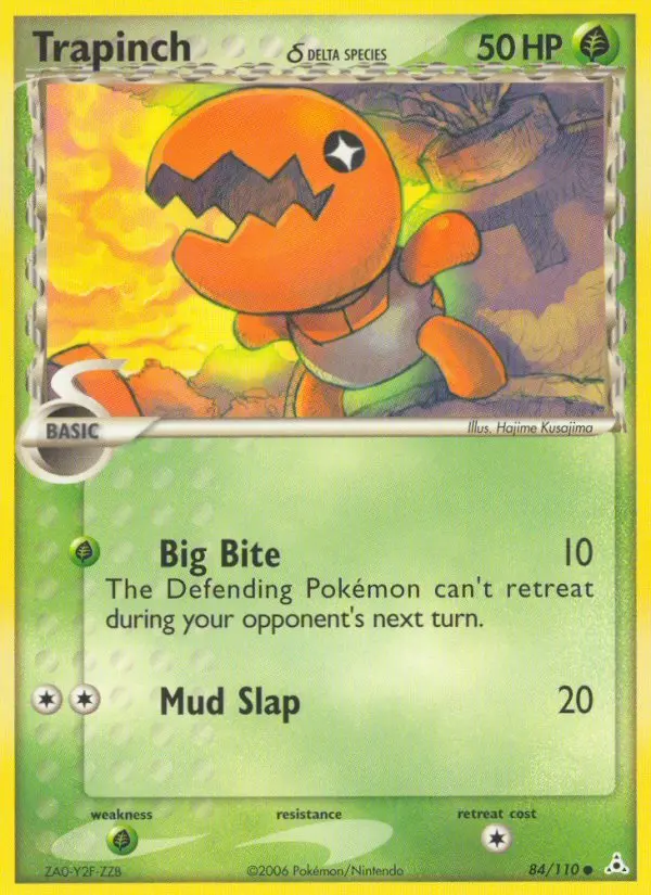 Trapinch δ Common Pokemon card #84 from Holon Phantoms