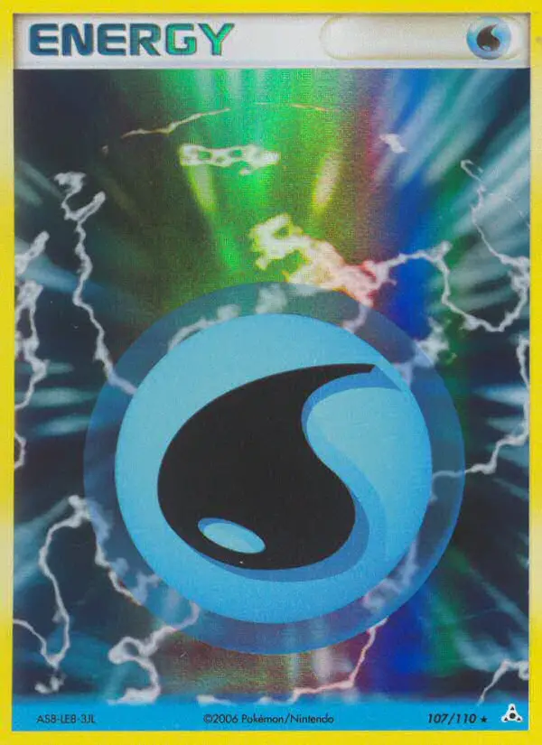 Water Energy Rare Pokemon card #107 from Holon Phantoms