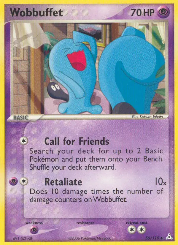 Wobbuffet Uncommon Pokemon card #56 from Holon Phantoms