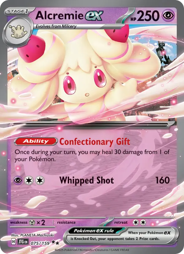 Alcremie ex Double rare Pokemon card #075 from Journey Together