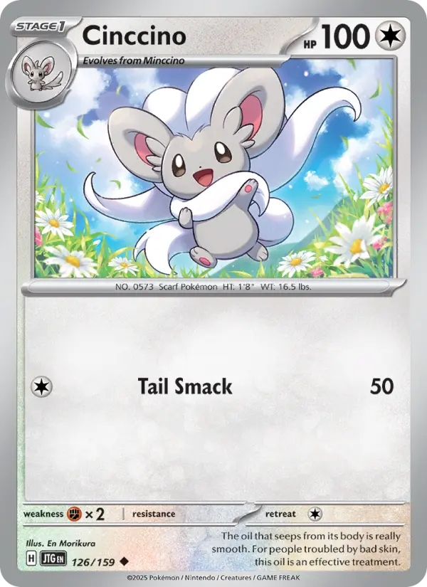 Cinccino Uncommon Pokemon card #126 from Journey Together