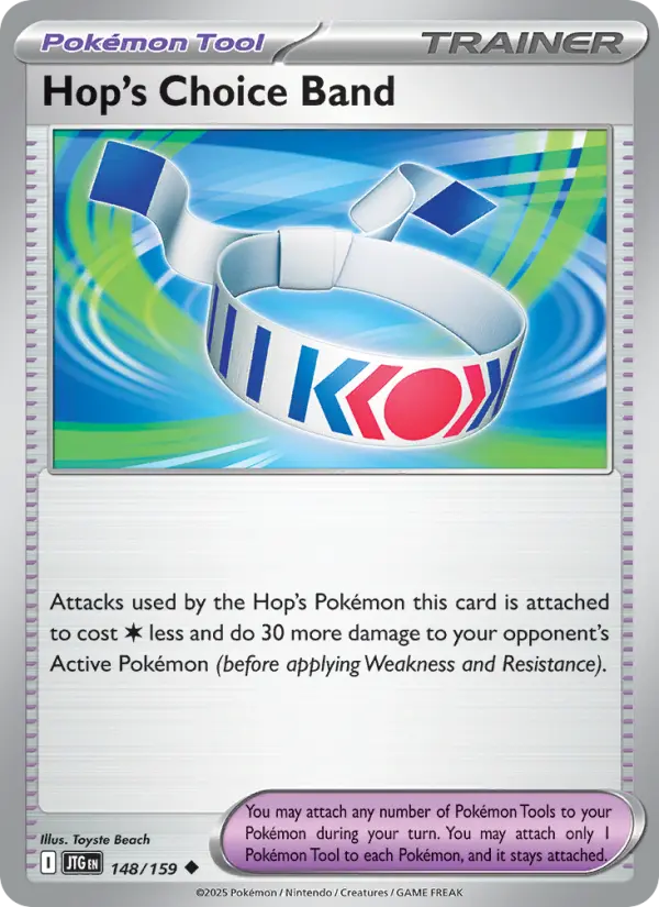 Hop's Choice Band Uncommon Pokemon card #148 from Journey Together
