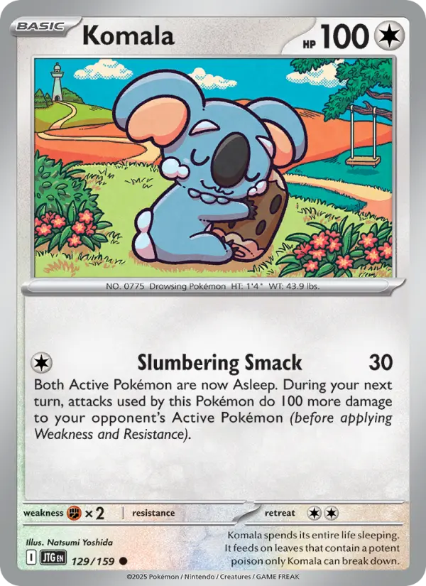Komala Pokemon card artwork