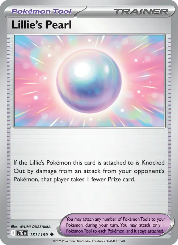 Lillie's Pearl Uncommon Pokemon card #151 from Journey Together
