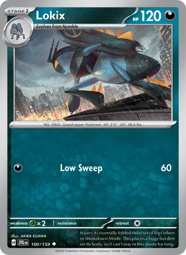 Lokix Uncommon Pokemon card #100 from Journey Together