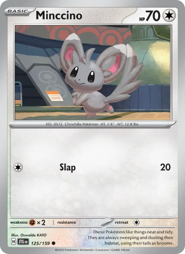 Minccino Common Pokemon card #125 from Journey Together