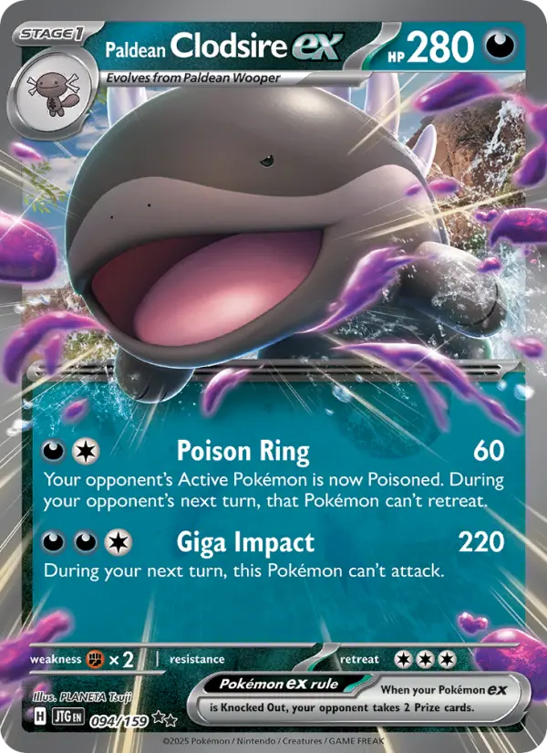 Clodsire Pokemon card artwork