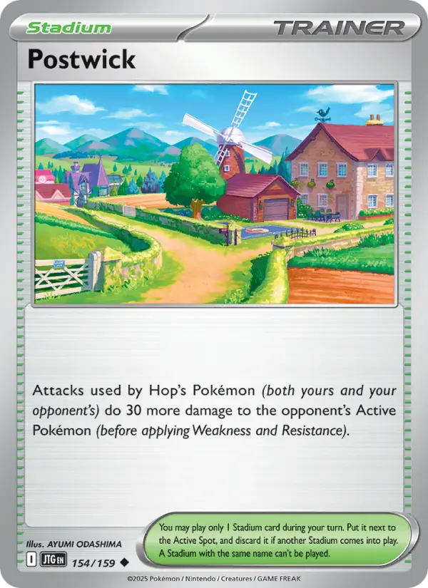 Postwick Uncommon Pokemon card #154 from Journey Together