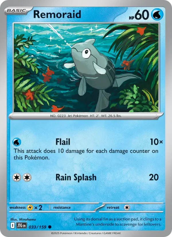 Remoraid Common Pokemon card #033 from Journey Together