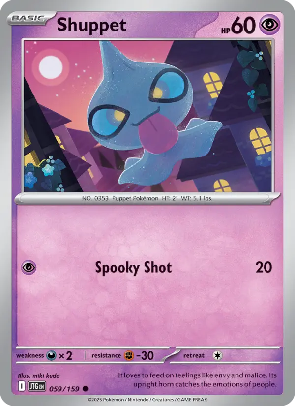 Shuppet Common Pokemon card #059 from Journey Together