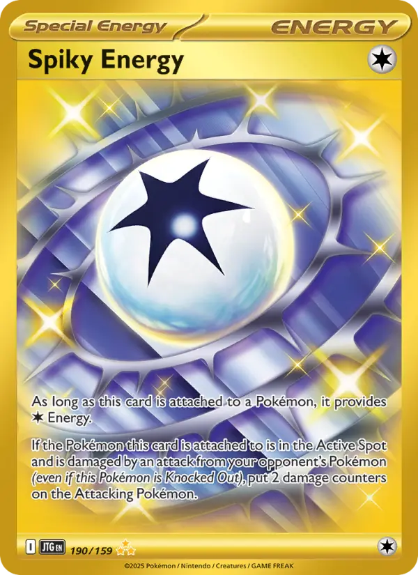Spiky Energy Hyper rare Pokemon card #190 from Journey Together