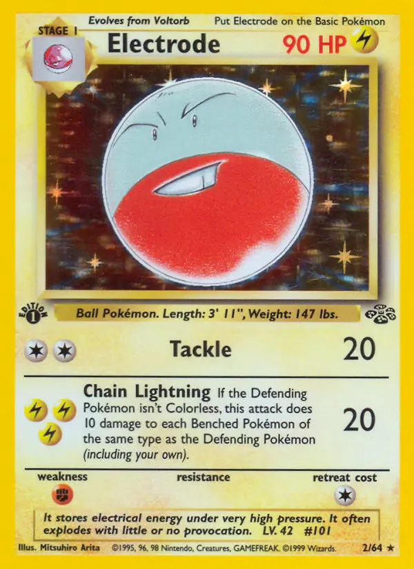 Electrode Rare Pokemon card #2 from Jungle