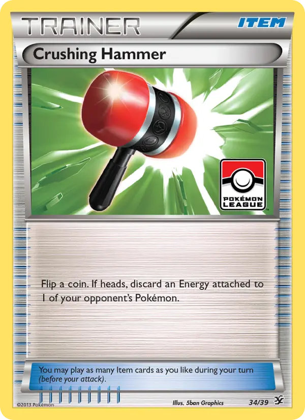 Crushing Hammer None Pokemon card #34 from Kalos Starter Set