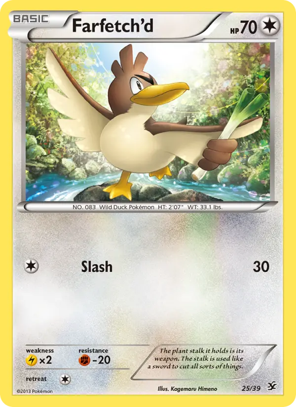 Farfetch'd None Pokemon card #25 from Kalos Starter Set
