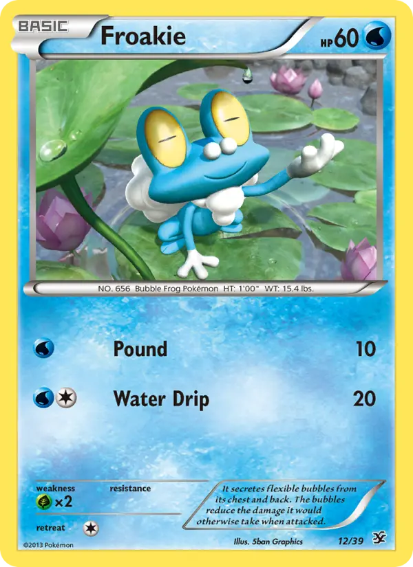 Froakie None Pokemon card #12 from Kalos Starter Set
