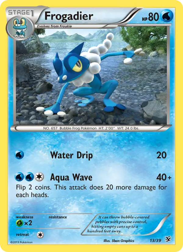 Frogadier None Pokemon card #13 from Kalos Starter Set