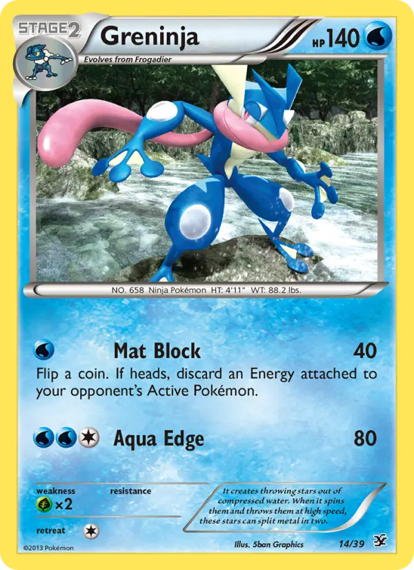 Greninja None Pokemon card #14 from Kalos Starter Set