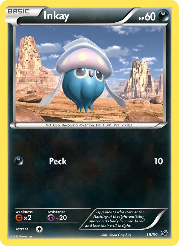 Inkay None Pokemon card #18 from Kalos Starter Set