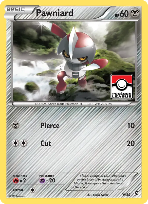 Pawniard None Pokemon card #19 from Kalos Starter Set