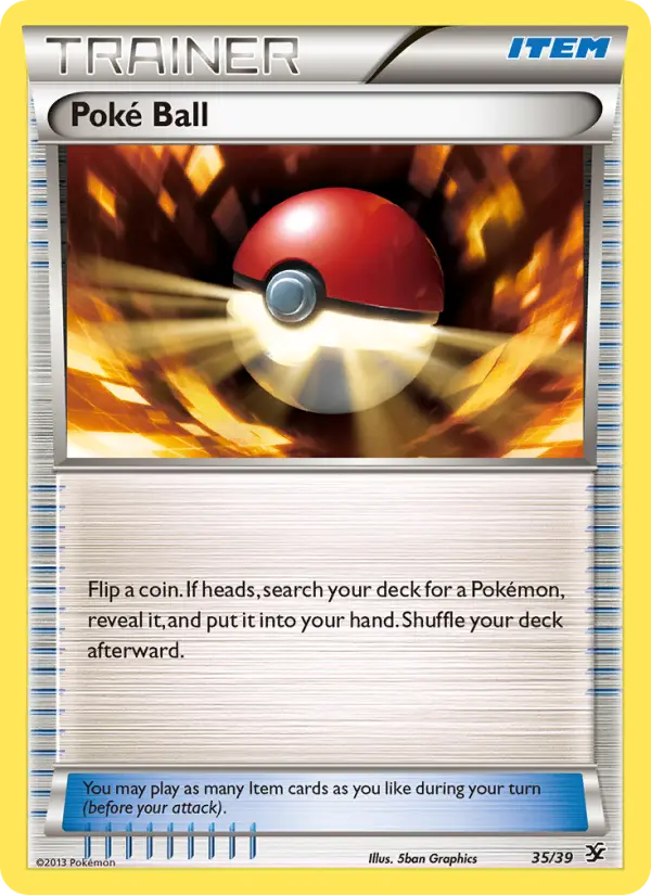 Poké Ball None Pokemon card #35 from Kalos Starter Set