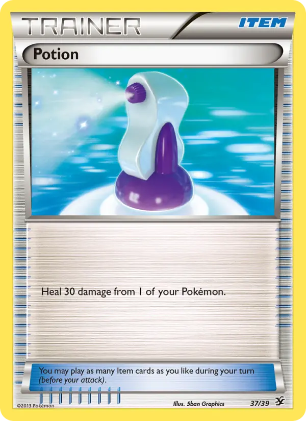 Potion None Pokemon card #37 from Kalos Starter Set