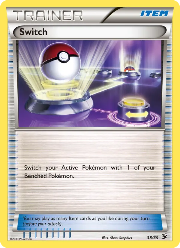 Switch None Pokemon card #38 from Kalos Starter Set