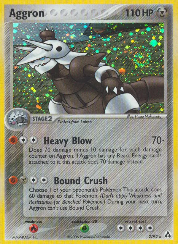 Aggron Rare Pokemon card #2 from Legend Maker