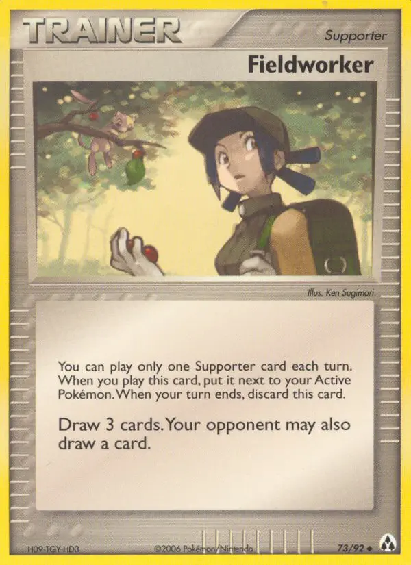 Fieldworker Uncommon Pokemon card #73 from Legend Maker