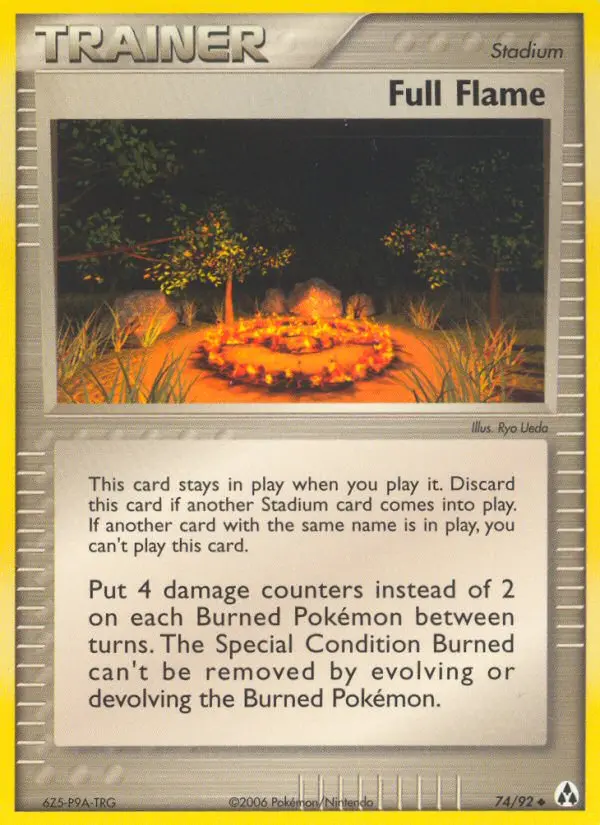 Full Flame Uncommon Pokemon card #74 from Legend Maker