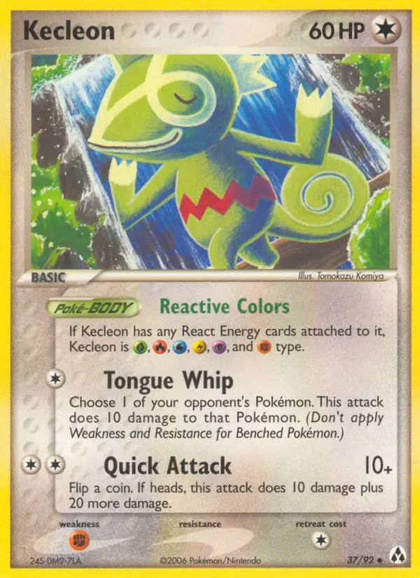 Kecleon Uncommon Pokemon card #37 from Legend Maker