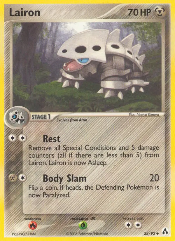 Lairon Uncommon Pokemon card #38 from Legend Maker