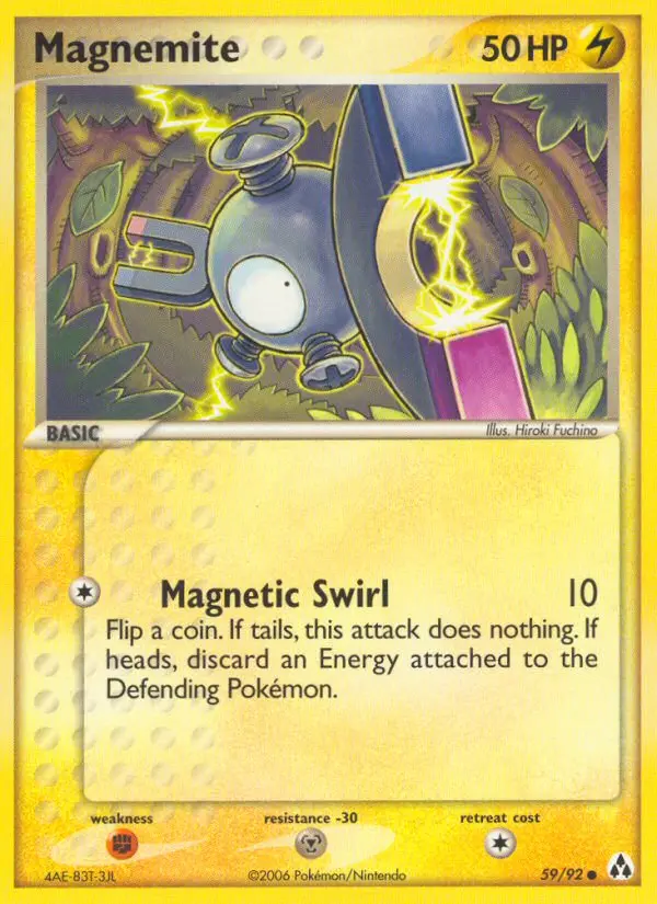 Magnemite Common Pokemon card #59 from Legend Maker