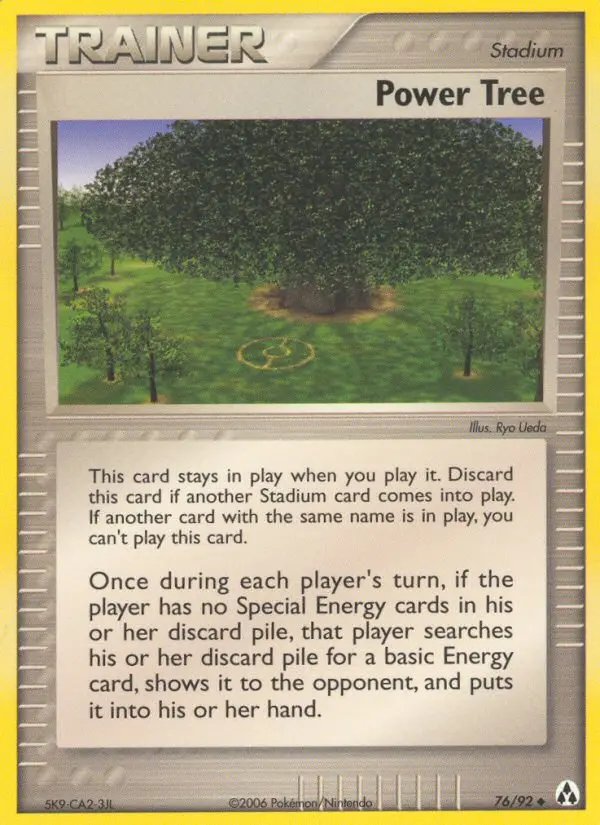 Power Tree Uncommon Pokemon card #76 from Legend Maker