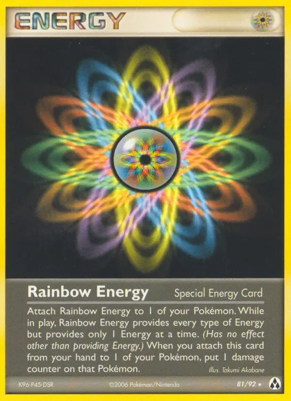 Rainbow Energy Rare Pokemon card #81 from Legend Maker