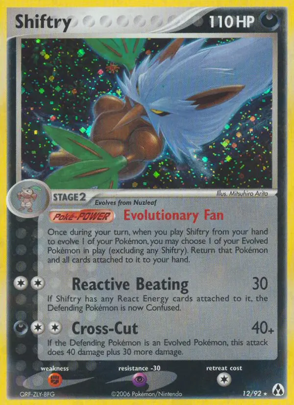 Shiftry Rare Pokemon card #12 from Legend Maker